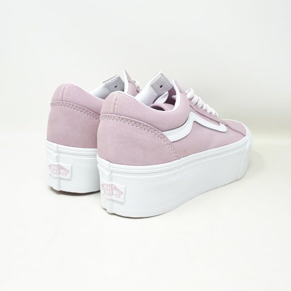 Vans Old Skool Stackform Platform Shoe Sneaker Lilac Purple Womens US Size NEW - Picture 5 of 11